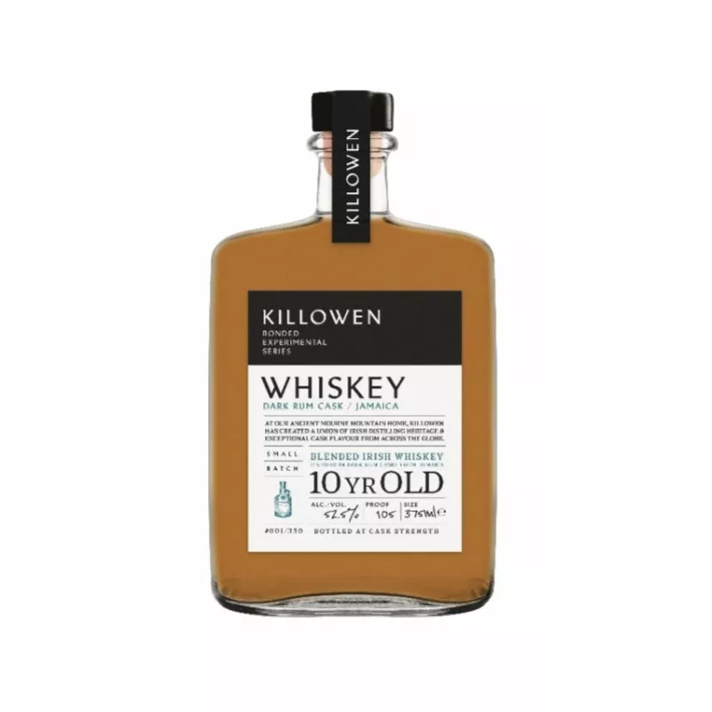 10 Year Old Killowen Bonded Experimental Series Jamaican Dark Rum Cask Blended Irish Whiskey 375ml