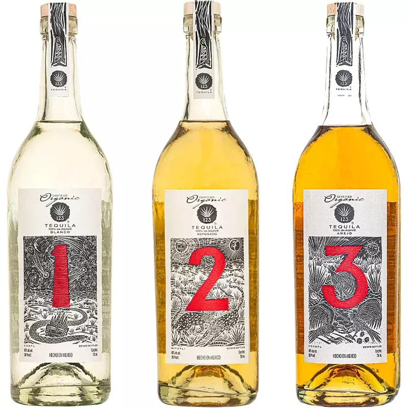 123 Blanco Reposado & Anejo Tequila Value Bundle 750 mL