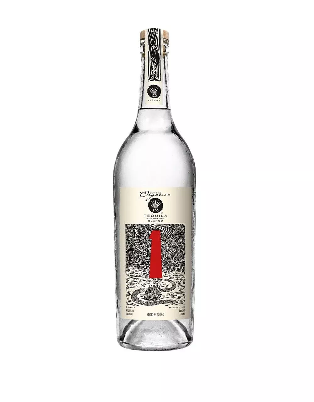 123 organic tequila blanco (uno)